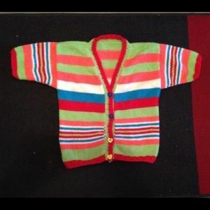 Hand made sweater approximately size 6